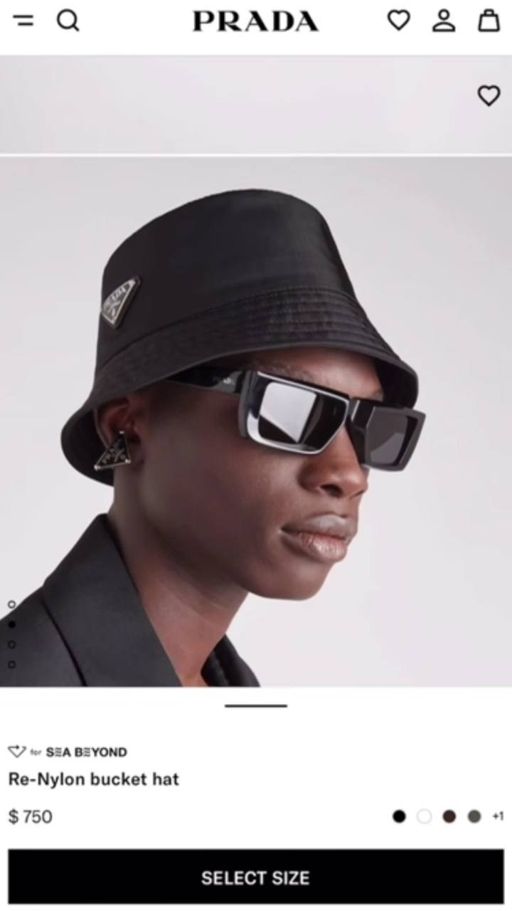 шляпа prada re-nylon bucket hat черный,prada панама,prada nylon bucket hat in black,черная панама prada,панама prada nylon