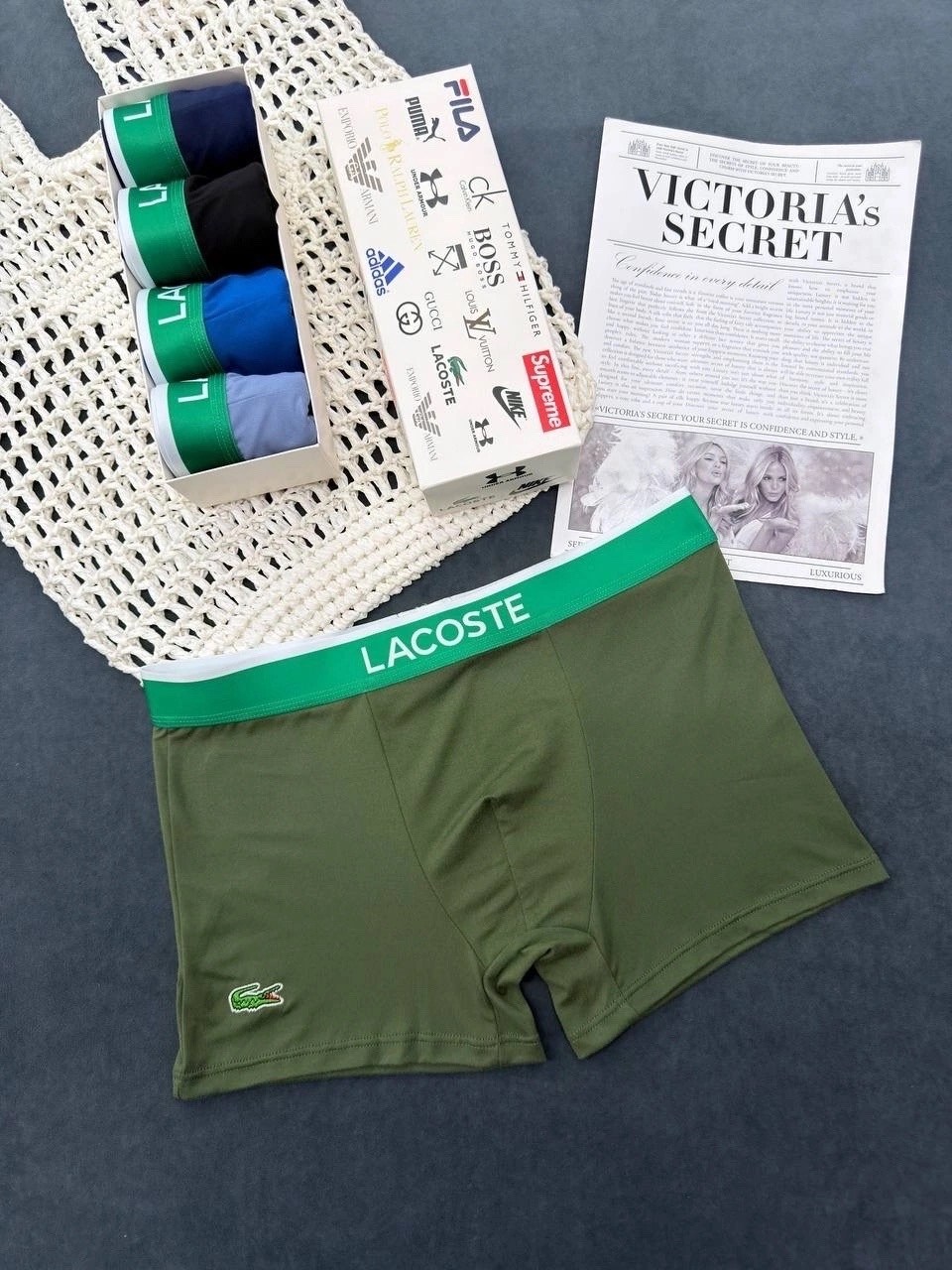 набор мужских трусов lacoste,трусы мужские lacoste,трусы lacoste,набор трусов lacoste,трусы мужские боксеры набор 5 шт lacoste