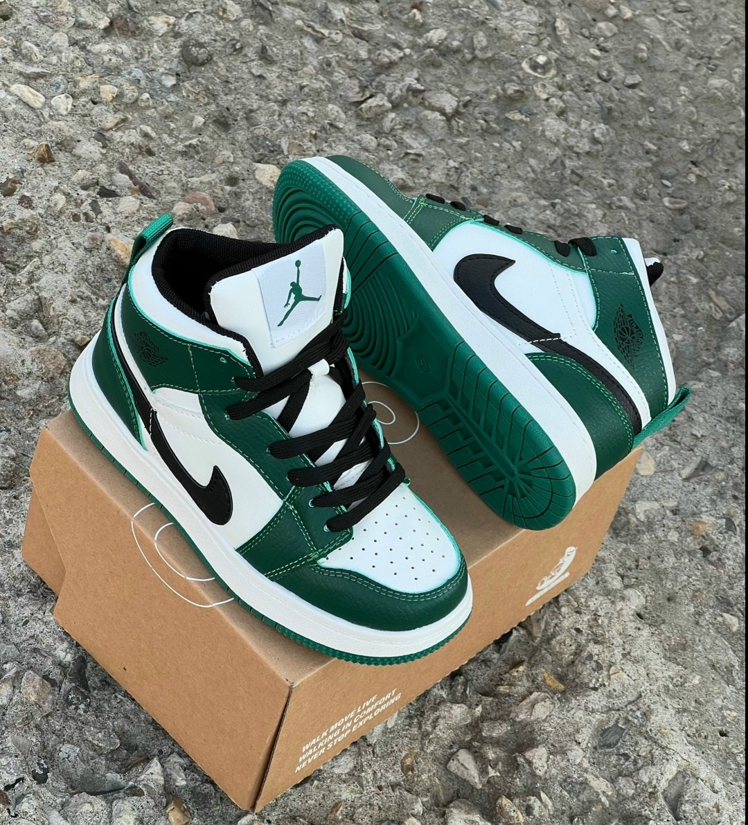 кроссовки спортивные nike air jordan 1 кеды высокие,кроссовки jordan,air jordan 1 mid pine green,nike air jordan 1 mid se pine green,кроссовки