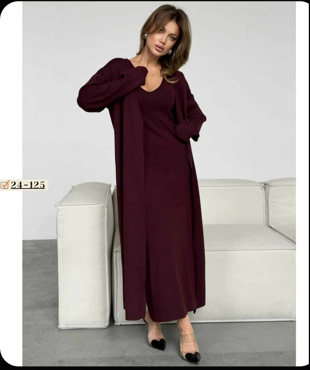 трикотажная двойка (платье + кардиган) в стиле ysl,платье женское+ кардиган,платье лапша с кардиганом,платье + кардиган,костюм платье кардиган