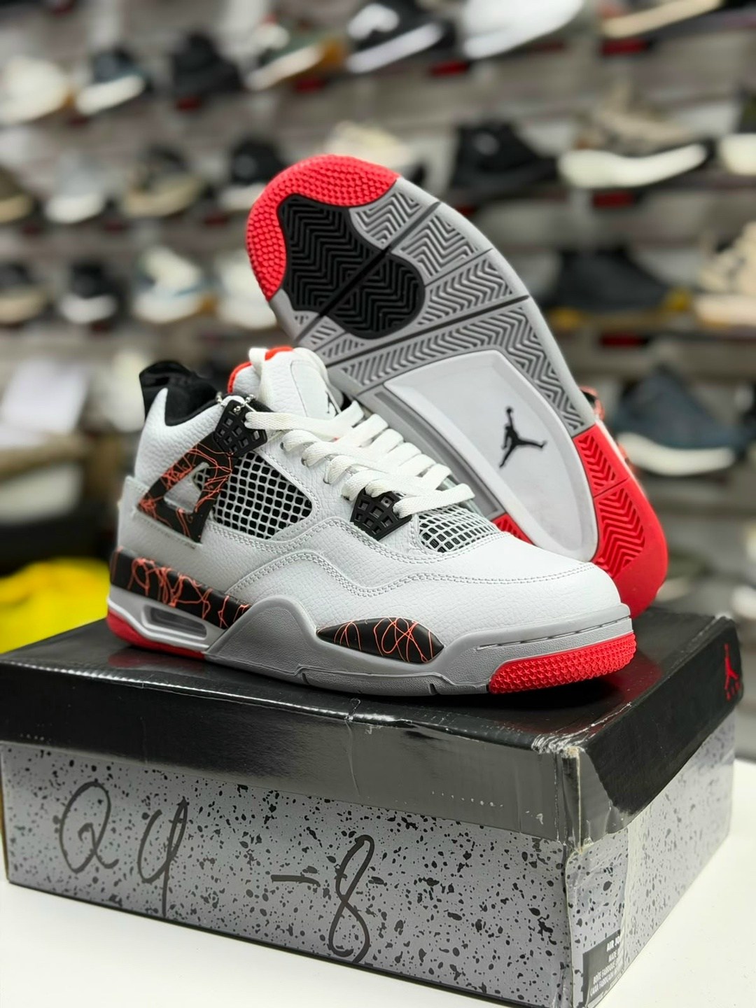 nike air jordan 4 retro,nike air jordan 4 retro white green aq3816-163,air jordan 4,баскетбольная ,nike air jordan 4