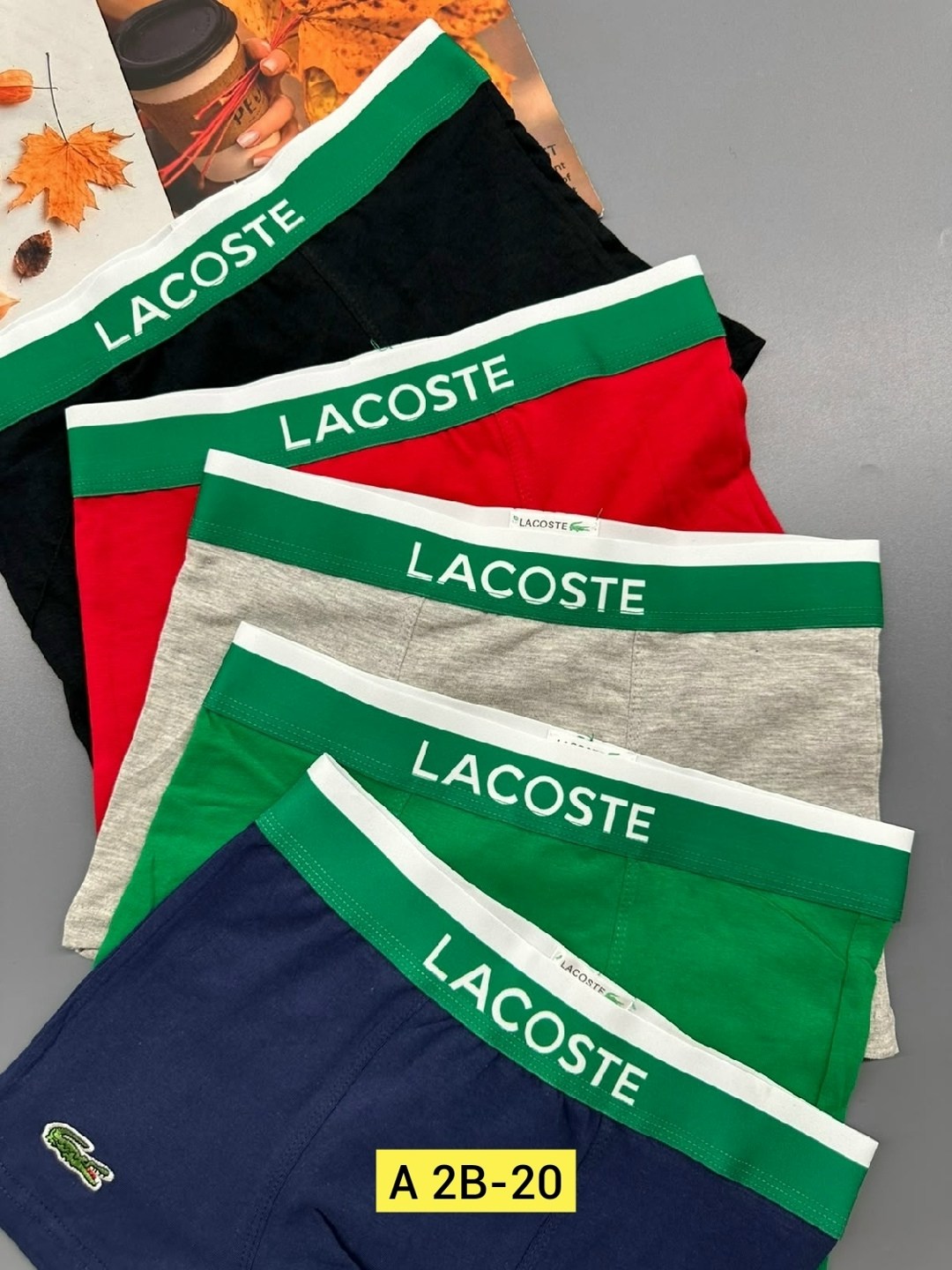 комплект трусов боксеры lacoste,трусы мужские lacoste,набор трусов lacoste,набор мужских трусов lacoste,трусы lacoste