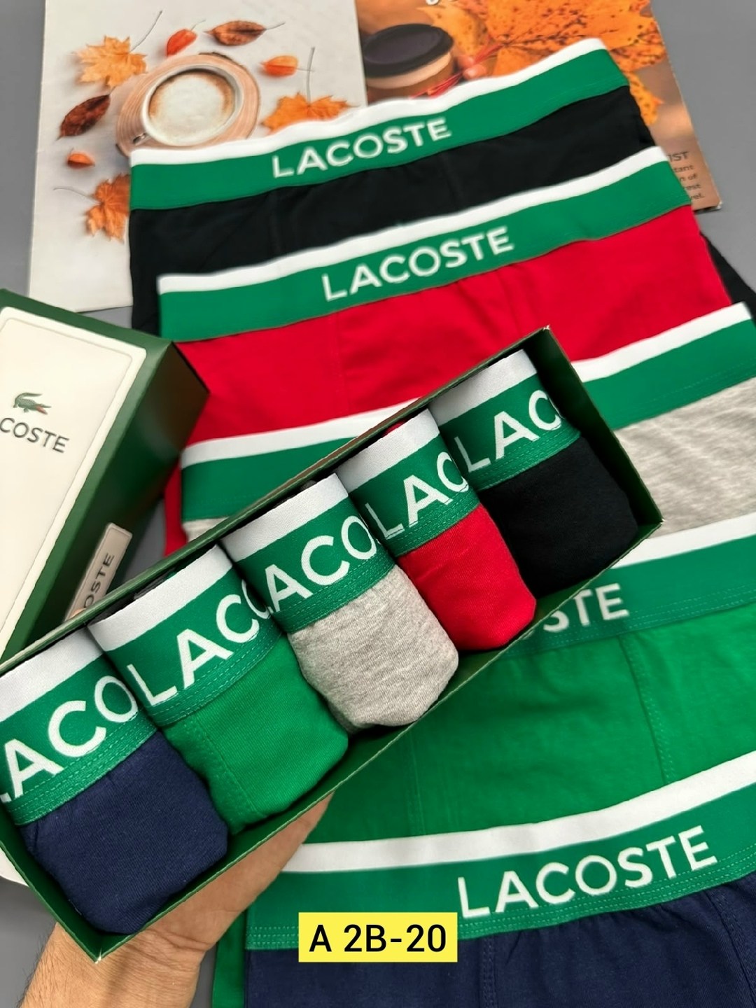комплект трусов боксеры lacoste,трусы мужские lacoste,набор трусов lacoste,набор мужских трусов lacoste,трусы lacoste