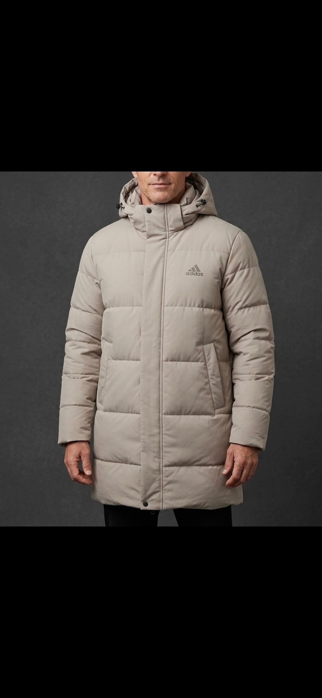 куртка зимняя adidas,пуховик adidas,куртка зимняя удлиненная adidas,куртка мужская зимняя adidas,удлиненная зимняя куртка adidas цвет черный