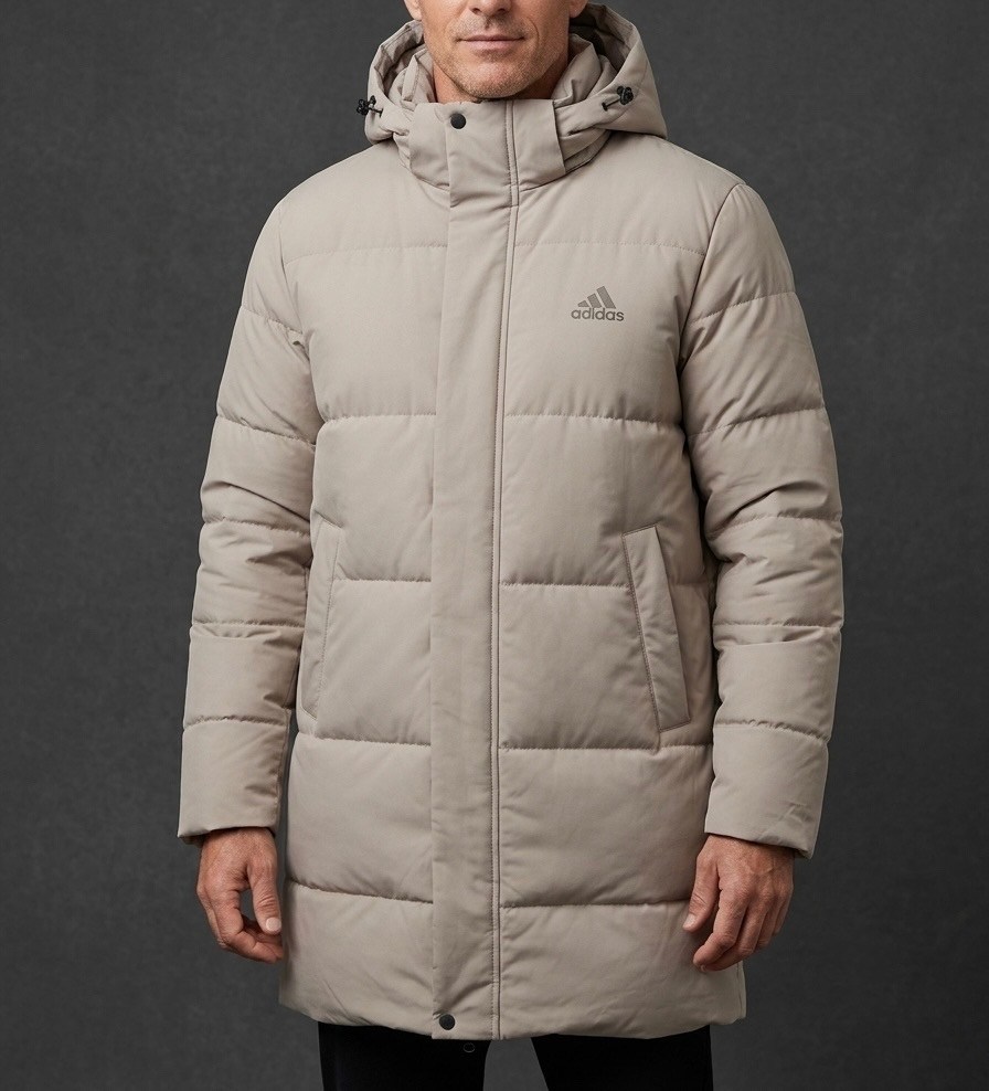 куртка зимняя adidas,удлиненная зимняя куртка adidas цвет черный,куртка зимняя мужская adidas удлиненная,куртка адидас мужская зимняя черная длинная,пуховик adidas