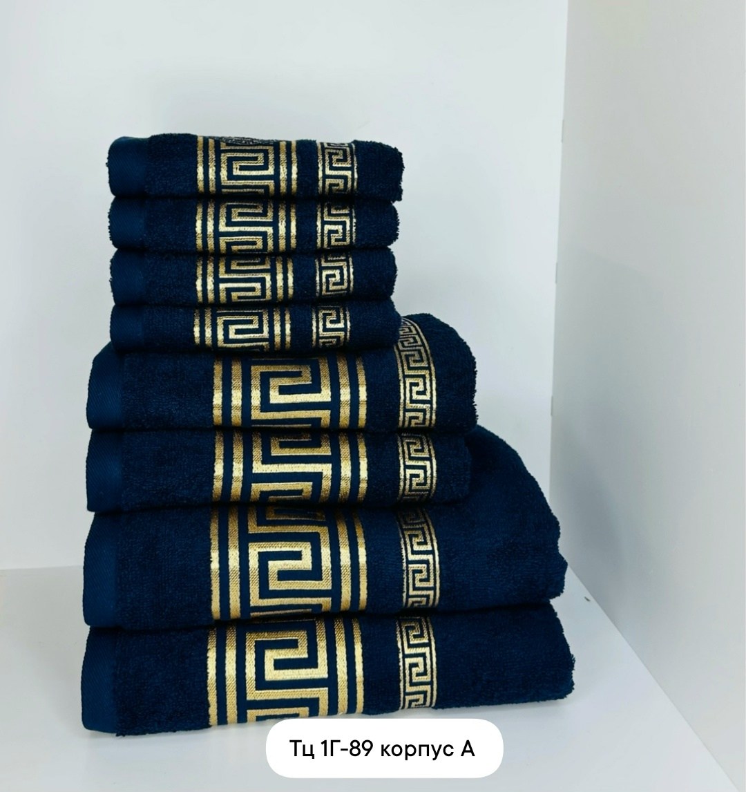 комплект из восьми полотенец versace,наборы полотенец,набор полотенец 2 шт,махровое полотенце,комплект полотенец