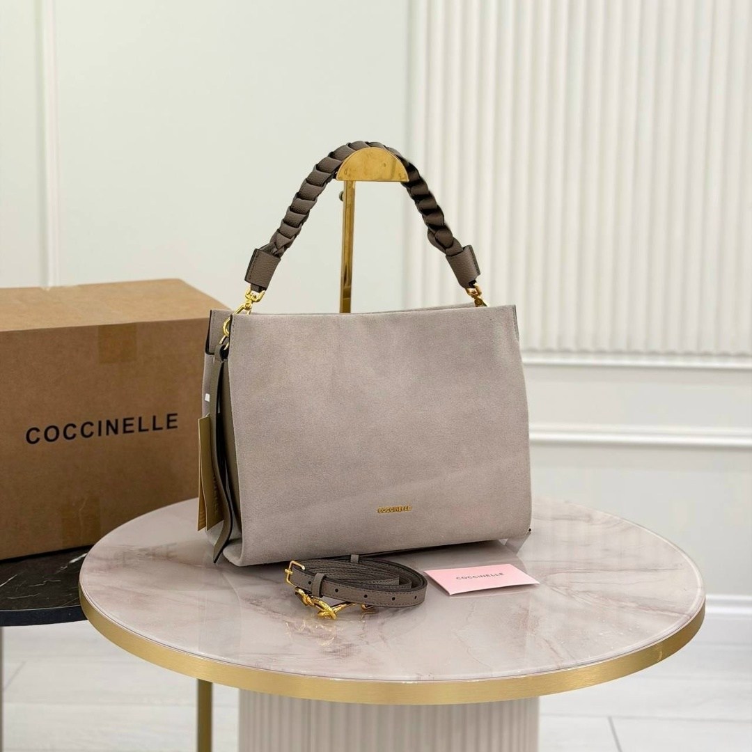 сумка coccinelle,сумка coccinelle boheme,сумка,женская сумка,замшевая сумка