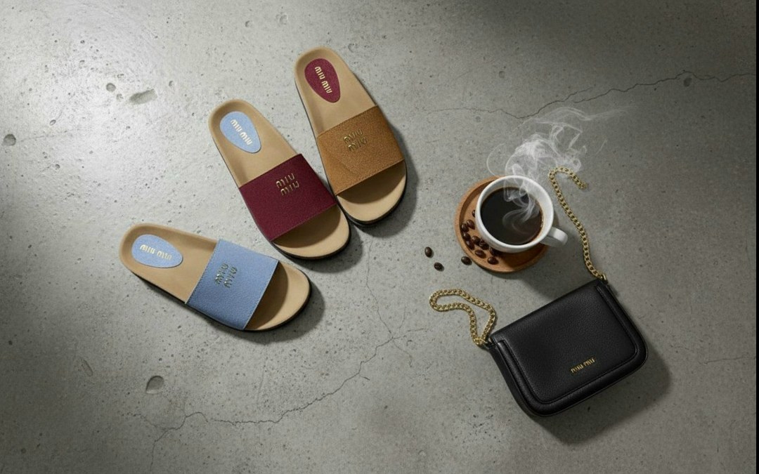тапочки miu miu,шлёпанцы miu miu,кожаные шлепанцы miu miu,,шлепанцы женские