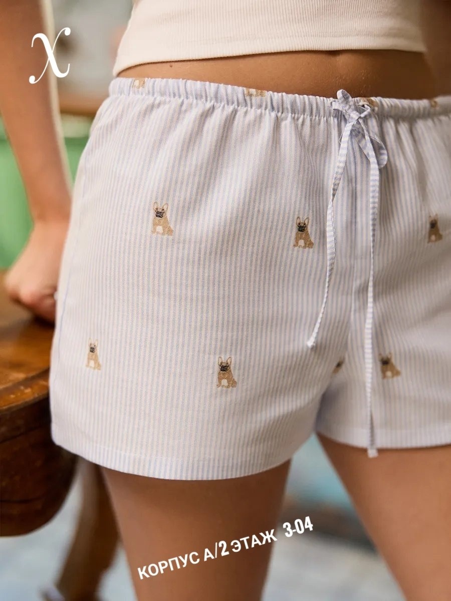 пижама с шортами и топом хлопок i am pijama,пижама женская с шортами,пижама женская,пижама с шортами,пижама с шортами и топом хлопок