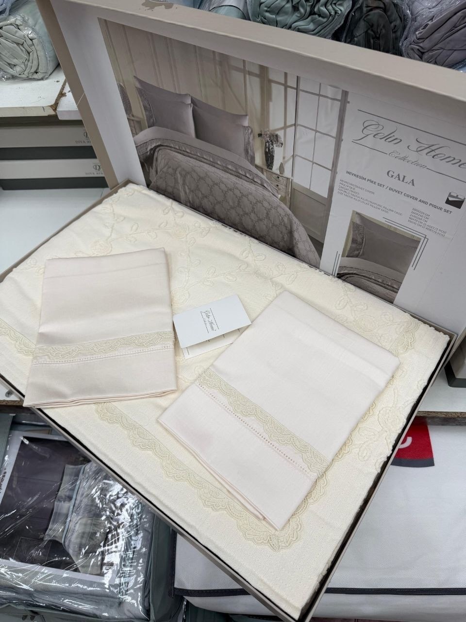 комплект постельного белья gelin home,постельное белье gelin home,постельное белье mine сатин делюкс евро сп gelin home,постельного белья,белое постельное белье