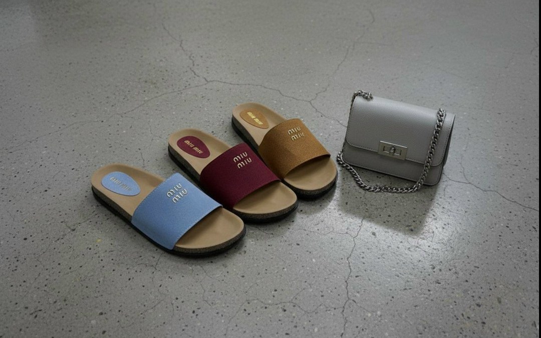 тапочки miu miu,шлёпанцы miu miu,кожаные шлепанцы miu miu,,шлепанцы женские