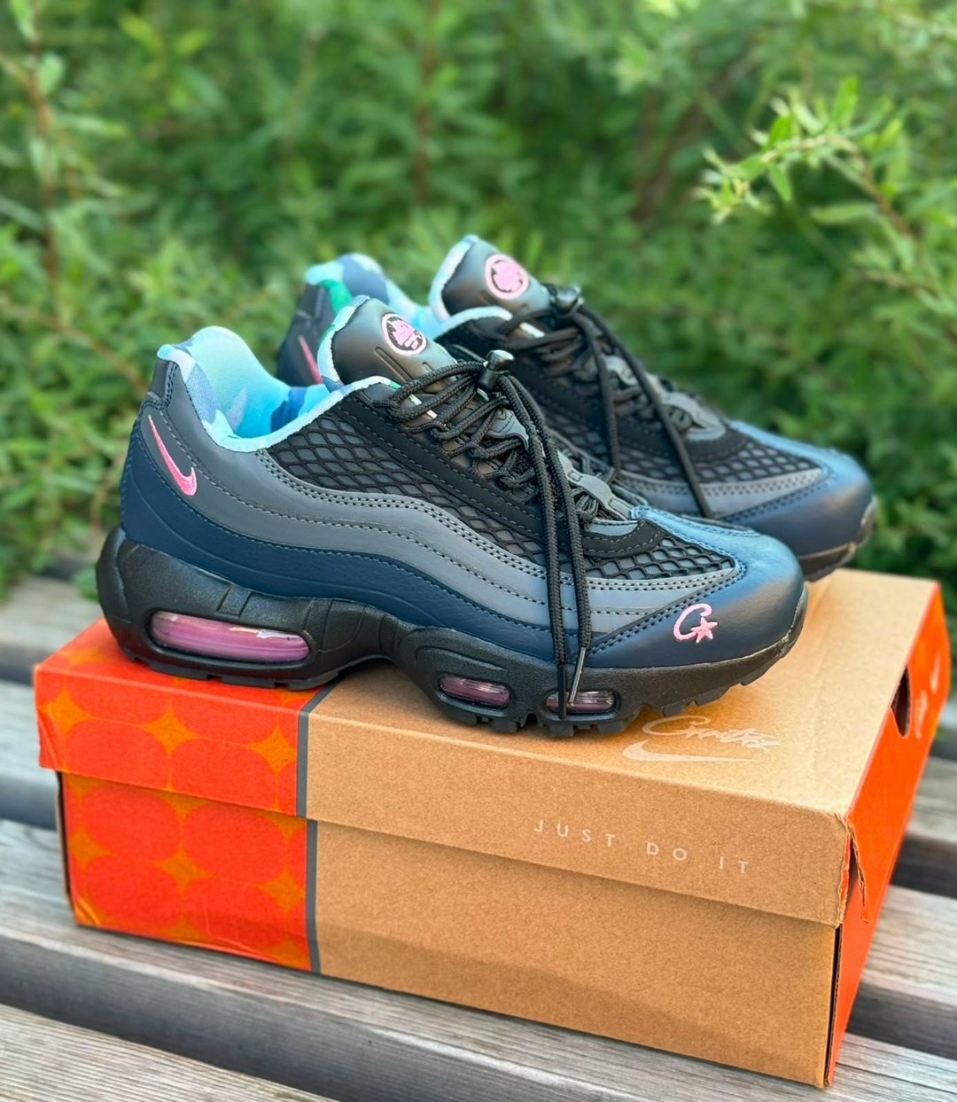 nike air max 95 corteiz,corteiz x nike air max 95,кроссовки nike air max 95,nike кроссовки air max 95 pink beam из коллаборации с corteiz черный,nike air max 95