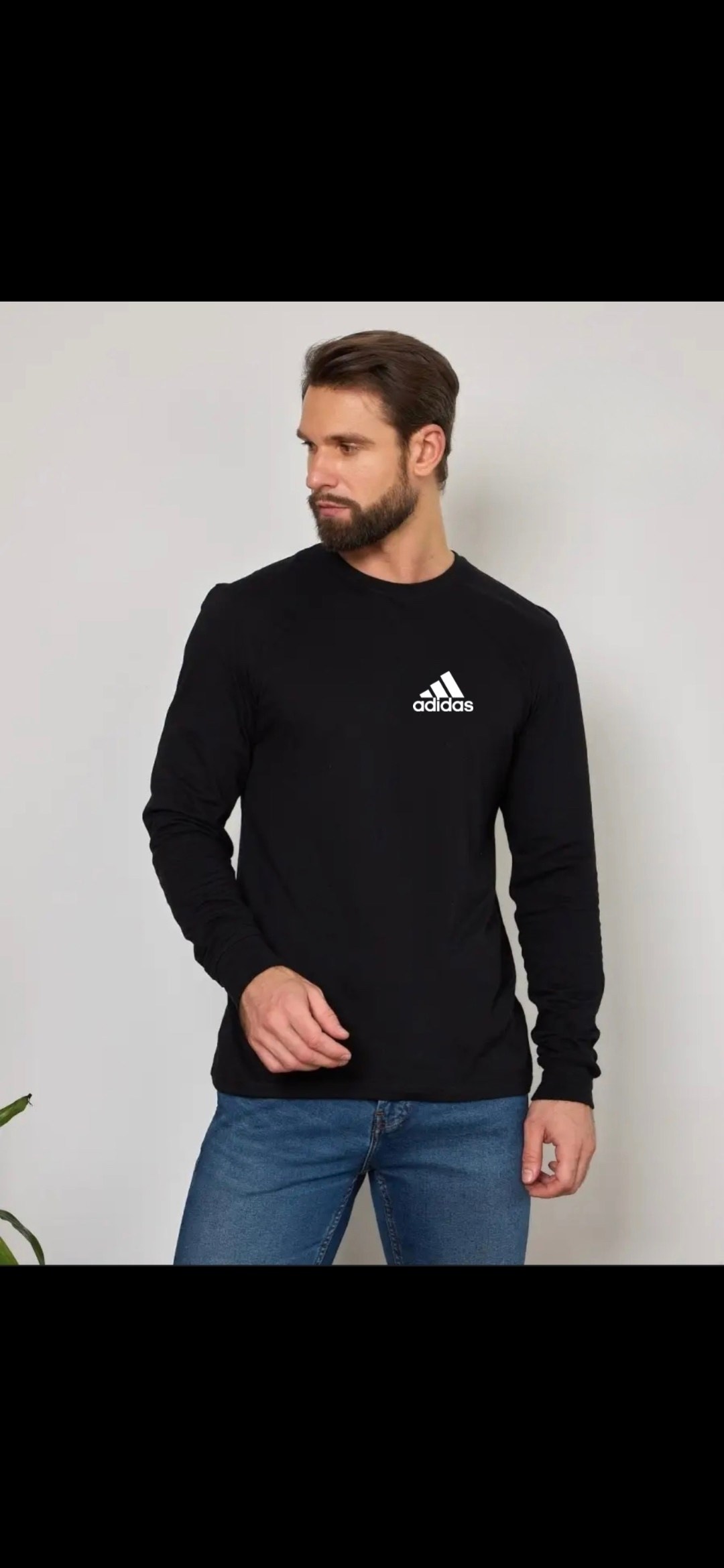 лонгслив reebok,лонгслив reebok мужской,свитшот reebok мужской,мужская кофта,лонгслив reebok identity long sleeve t-shirt цвет: черный