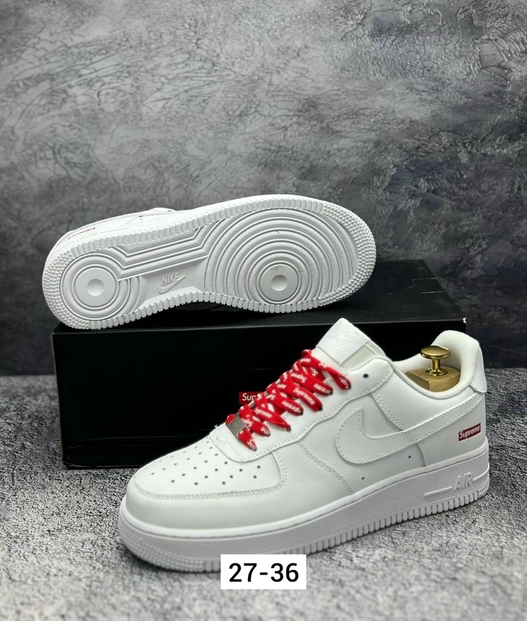 nike air force 1 low supreme white,nike air force 1 supreme,кроссовки,кроссовки nike air force 1 supreme,спортивная