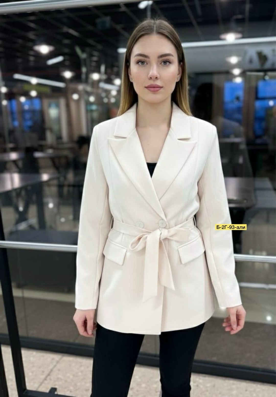 женский пиджак,пиджак прямой grace collection,пиджак,пиджак и жакет,жакет с поясом