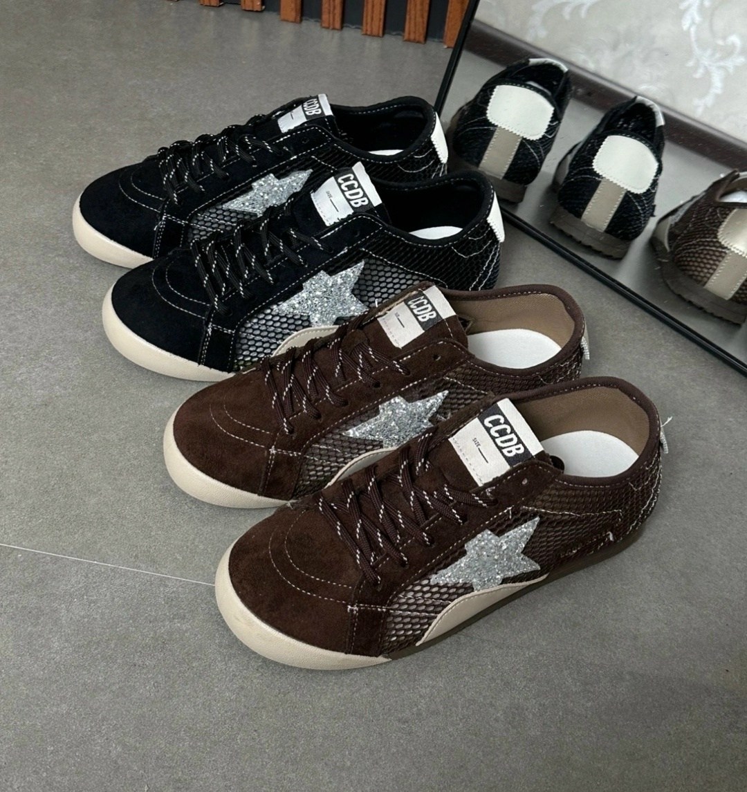 ,кеды golden goose,кеды super-star с блестками golden goose черный, женская,кроссовки golden goose