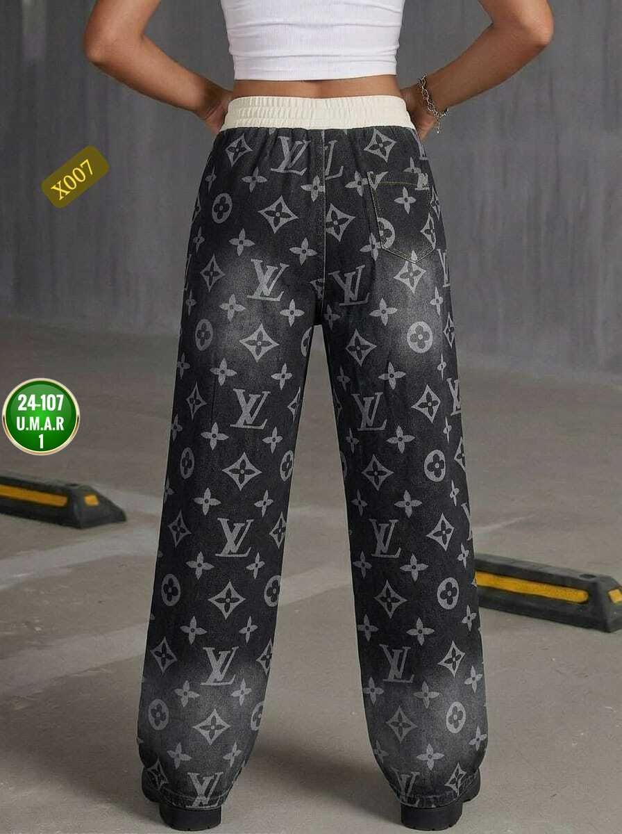 джинсы chanel,джинсы louis vuitton,джинсовые брюки,джинсы с принтом,модные брюки