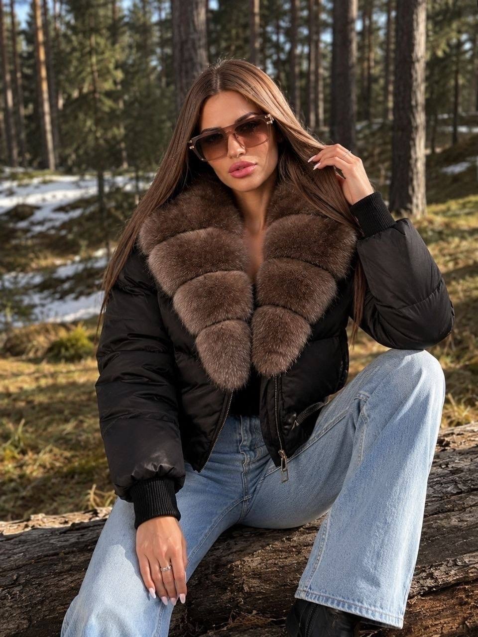 куртка пуховик зимняя с натуральным мехом песца safina moda,пуховик с натуральным мехом,куртка пуховик с натуральным мехом песца,пуховики с мехом,куртка с натуральным мехом