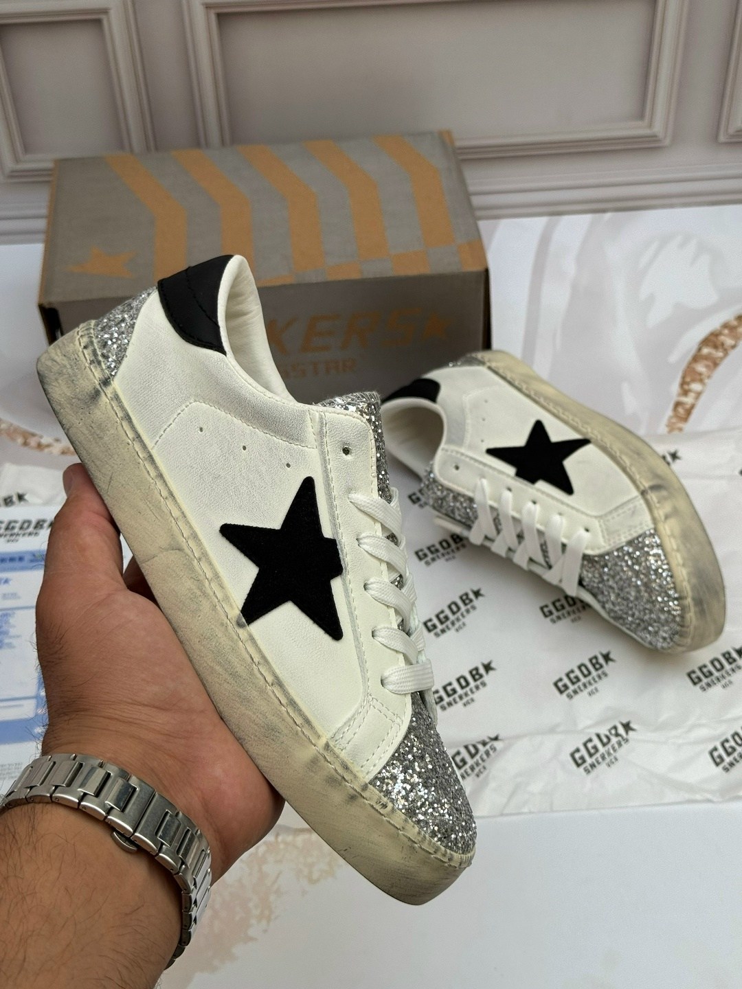 golden goose super star,,golden goose кеды hi star с блестками белый,golden goose кроссовки,golden goose superstar