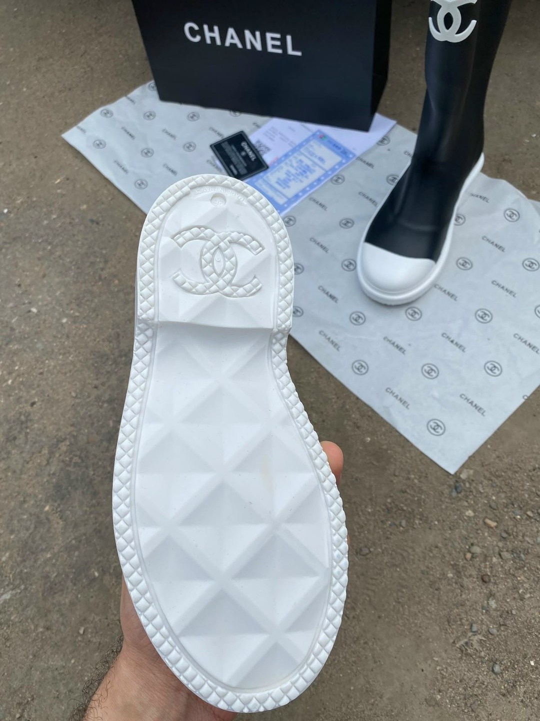 резиновые сапоги chanel,сапоги chanel,резиновые сапоги,резиновые сапоги шанель,женские резиновые сапоги