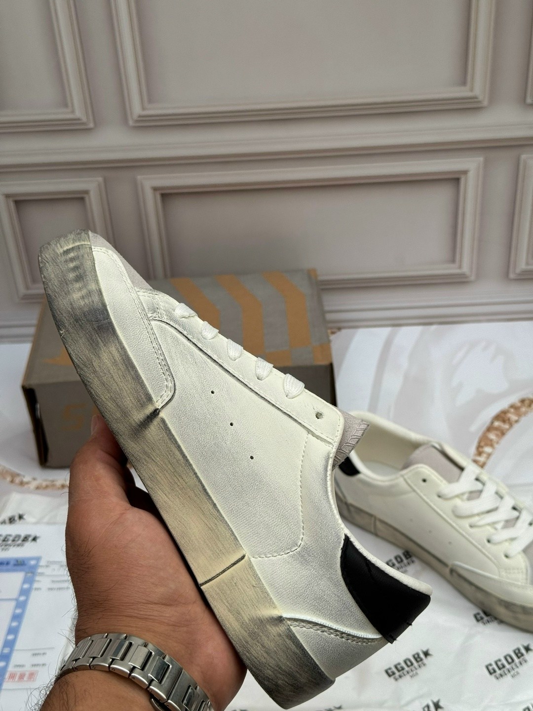 ,кеды golden goose женские,кроссовки golden goose,кроссовки golden goose wmns superstar white silver blue glitter,golden goose кеды