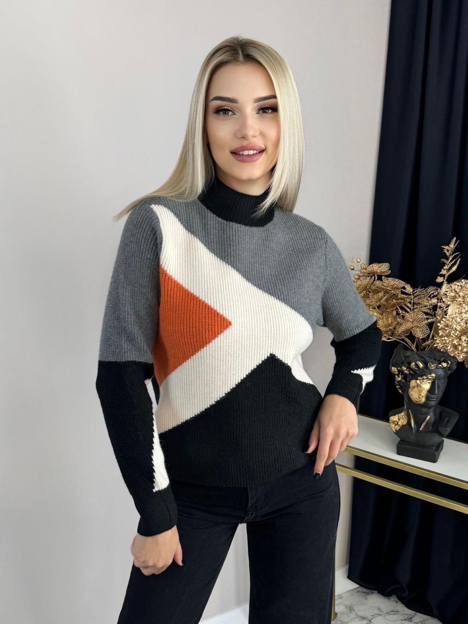 свитер женский кофта,свитер,джемпер колор блок,женская кофта,свитера женские