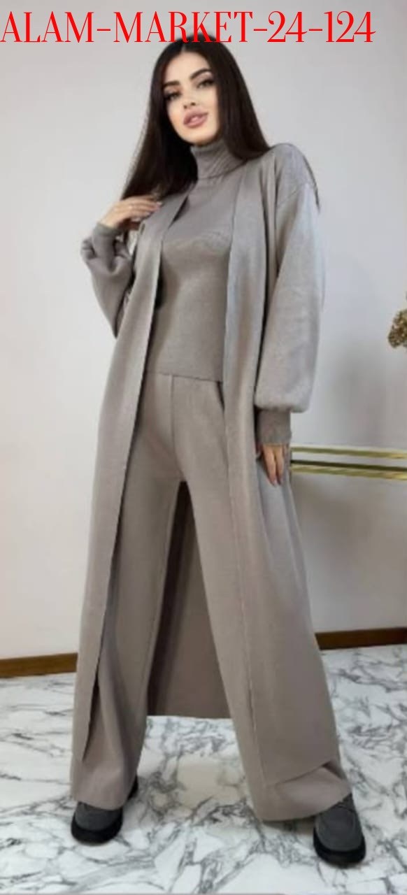 костюм тройка вязаный с кардиганом k.s 316124418,трикотажные костюмы,трикотажный костюм тройка,вязаные костюмы,элегантные кардиганы