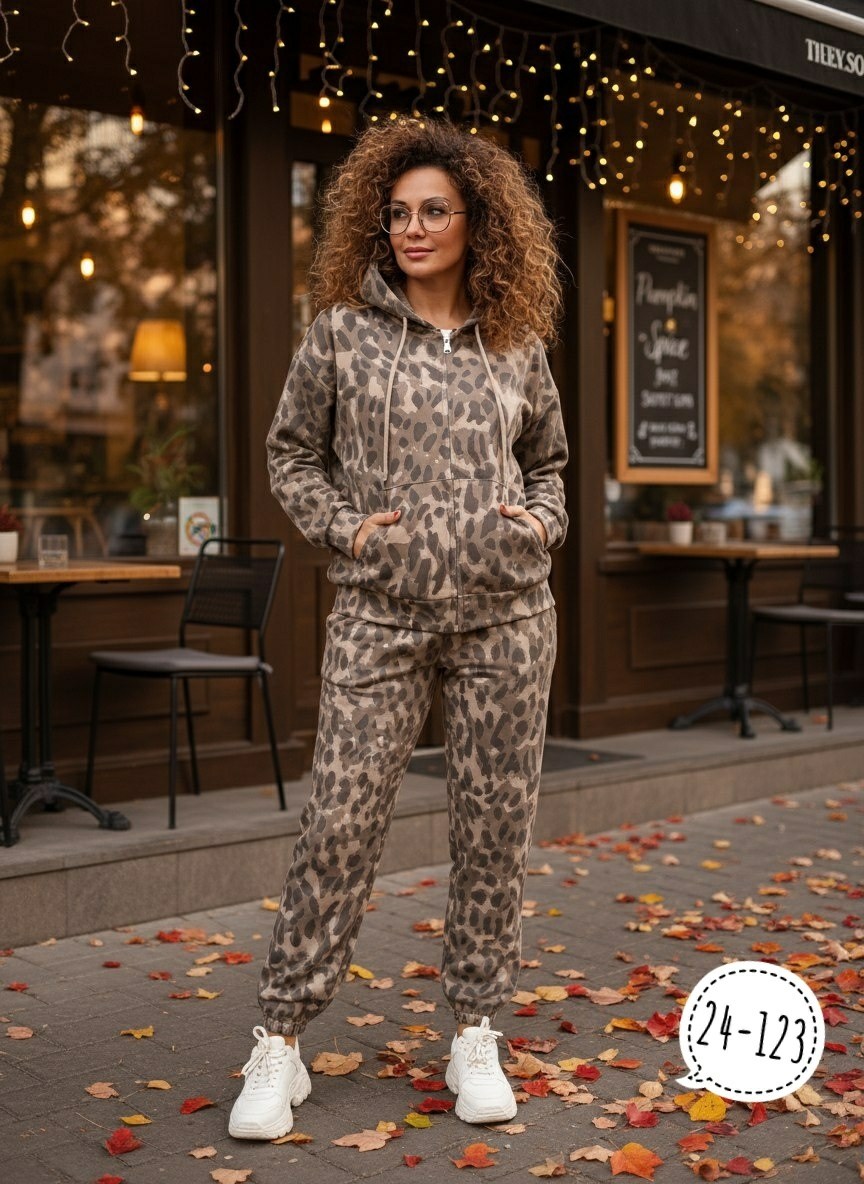 спортивный костюм с леопардовым принтом mix moda,костюм леопардовый женский,леопардовые костюмы,женский спортивный костюм с леопардовым принтом,костюм спортивный женский