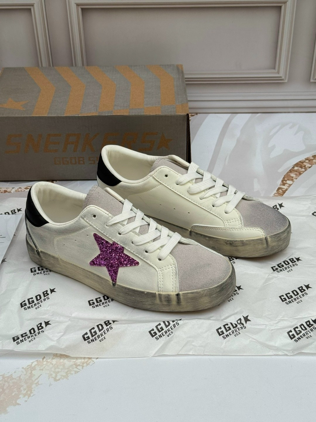 ,кеды golden goose женские,кроссовки golden goose,кроссовки golden goose wmns superstar white silver blue glitter,golden goose кеды