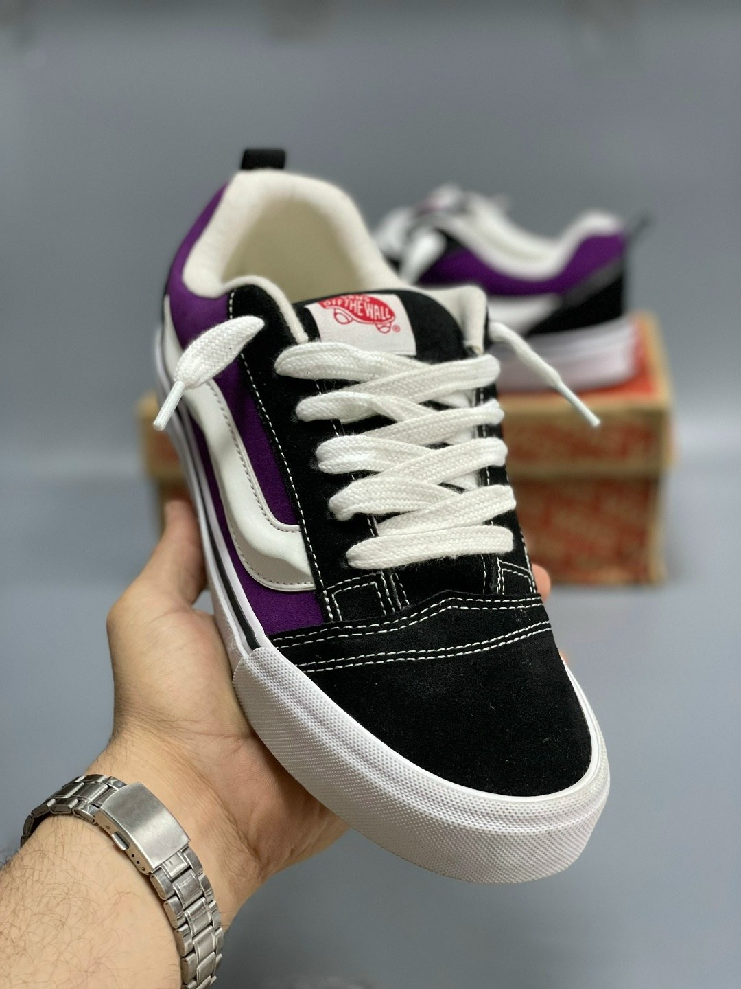 vans knu skool purple,кроссовки,кеды vans,кроссовки vans,кеды vans knu skool black purple