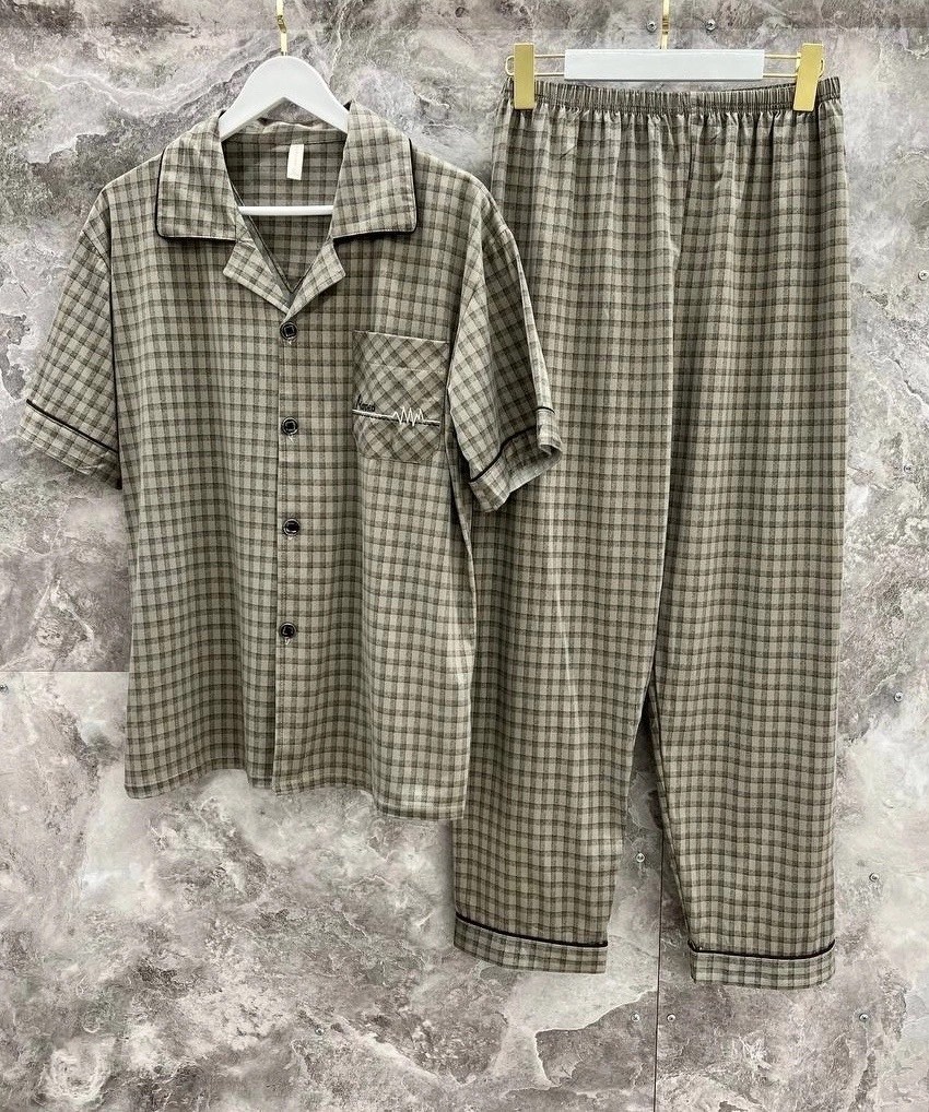 мужская пижама,комплект пижама,клетчатая пижама,пижама в клетку,пижама короткая