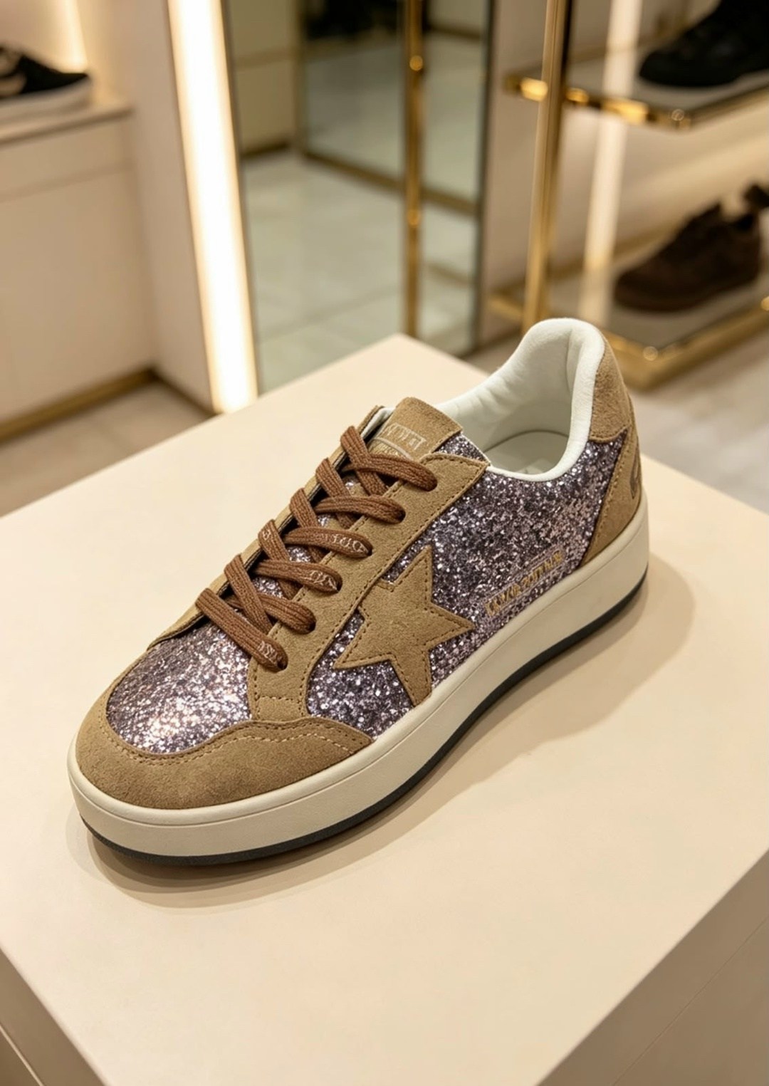 кеды golden goose,кроссовки golden goose,,кроссовки golden goose с пайетками на платформе,голден гус кеды черные