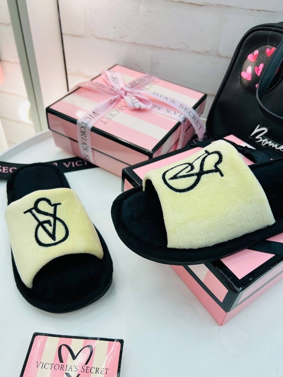 тапочки виктория сикрет,женские домашние тапочки,,тапочки victoria secret,тапочки домашние
