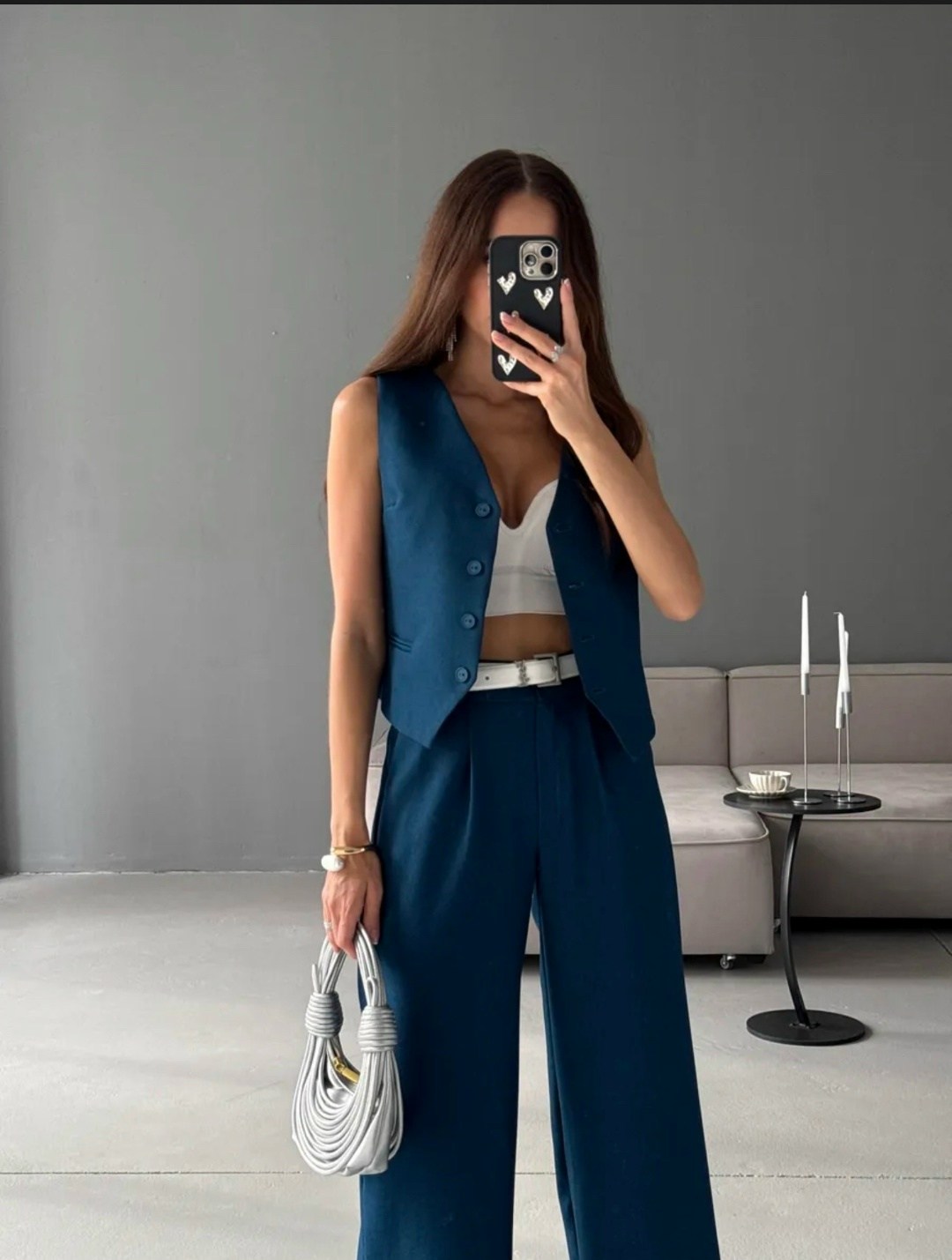 костюм брючный с жилеткой 2chic 243082480,женский брючный костюм,костюм с жилеткой,жилет удлиненный,женские жилеты