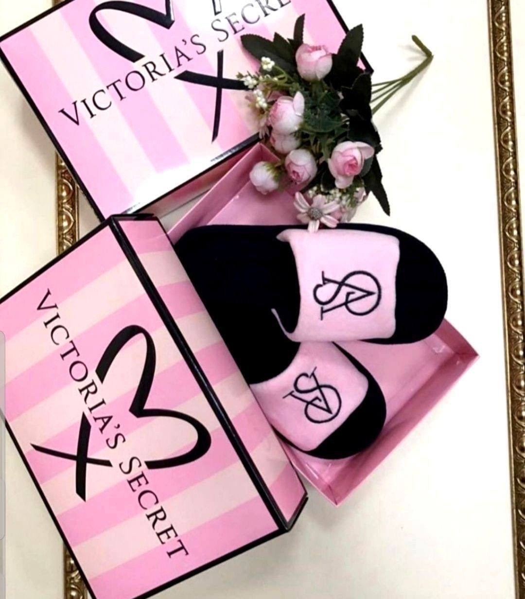 тапочки виктория сикрет,женские домашние тапочки,,тапочки victoria secret,тапочки домашние