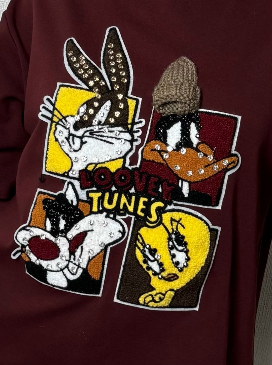 толстовка,bugs bunny looney tunes,толстовка кофта,одежда толстовка,vintage 1997 looney tunes sweater