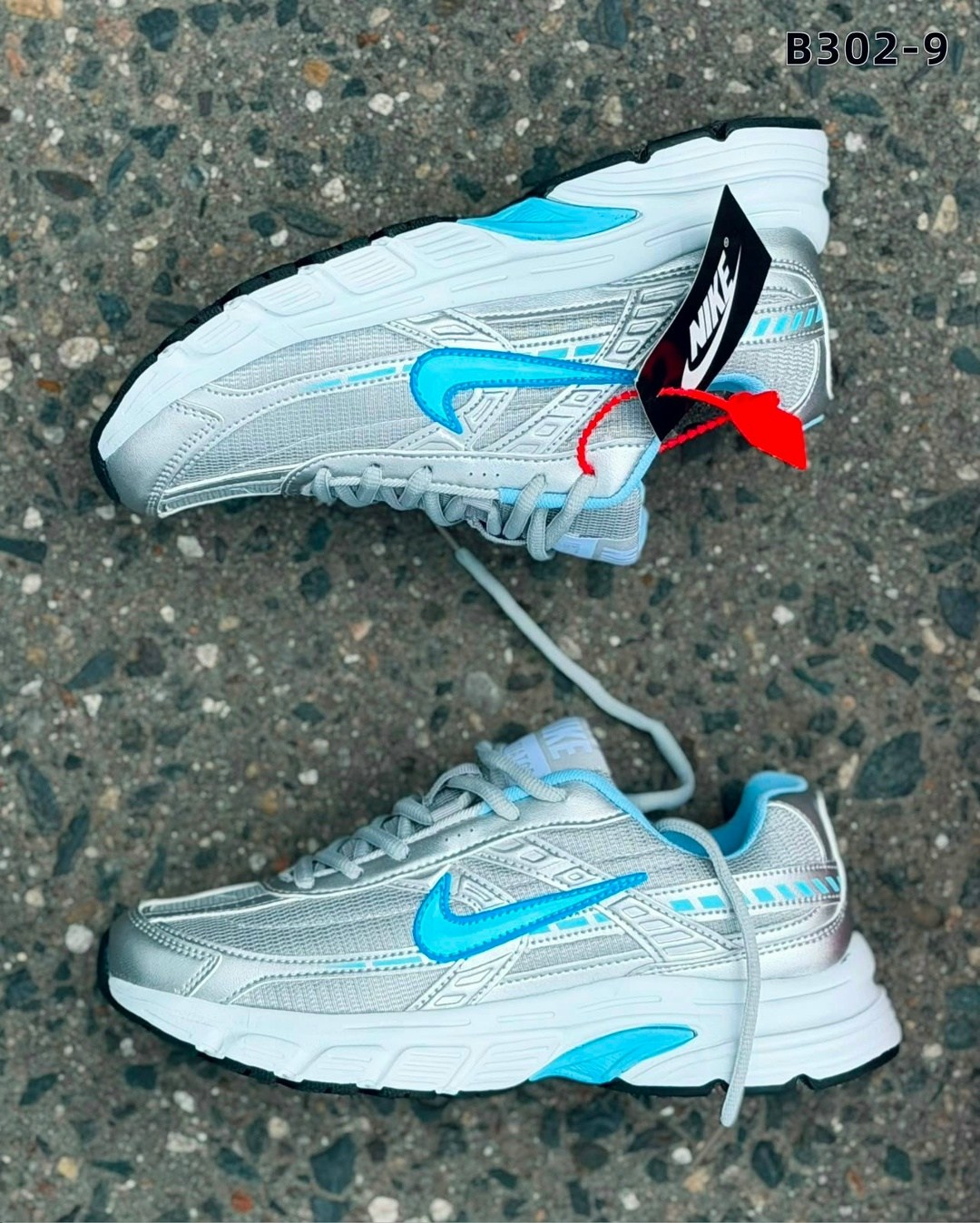 кроссовки nike initiator,женские кроссовки nike initiator серебристого цвета,nike initiator,кроссовки,nike initiator blue silver