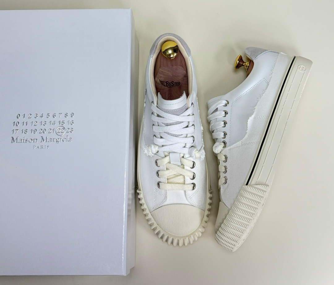 ,кеды maison margiela evolution,кроссовки низкие maison margiela new evolution белый,кеды брендовые,кеды мужские белые