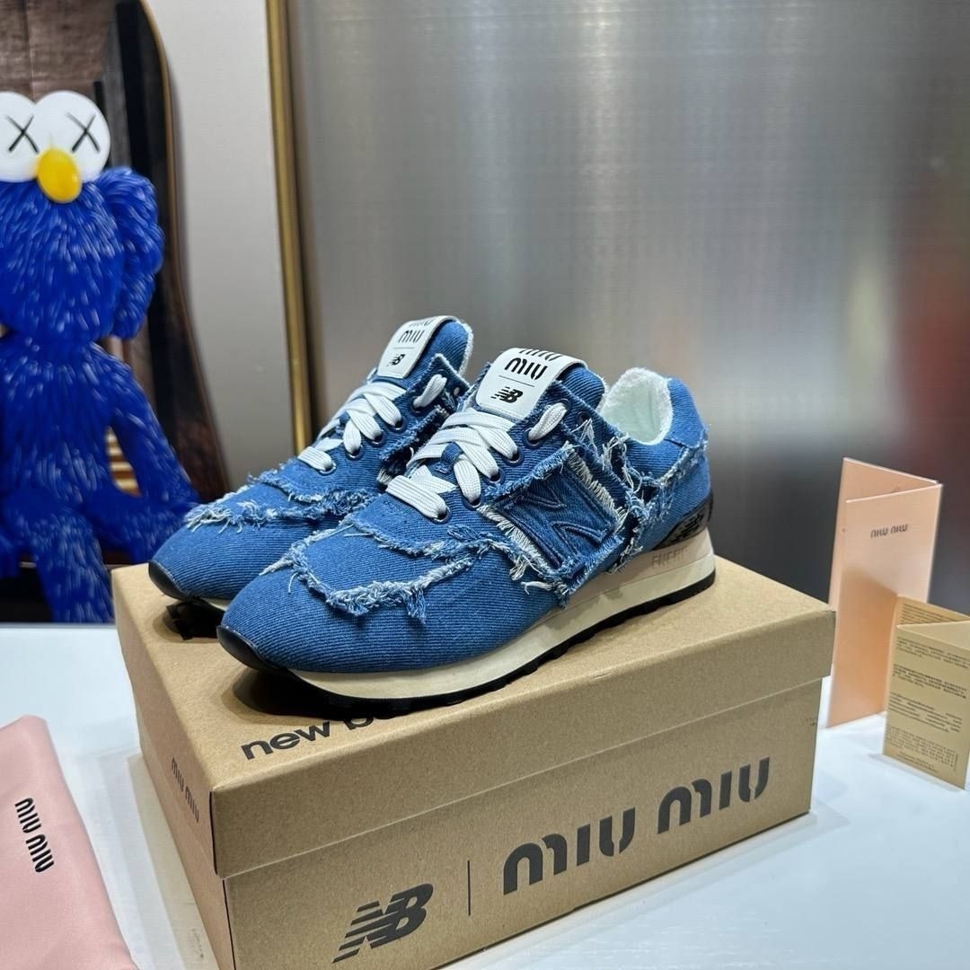 ,кроссовки miu miu,джинсовые кроссовки,кроссовки new balance,кроссовки new balance 574