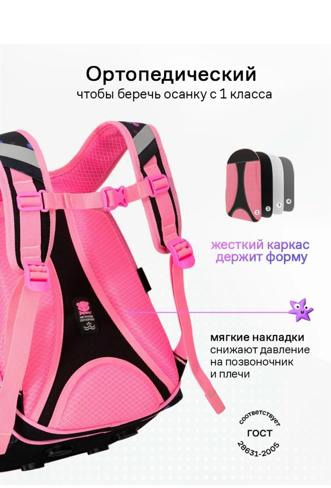 рюкзак для первоклассника,рюкзак для девочек школьный,рюкзак школьный ортопедический,ранец для первоклассника,школьный рюкзак 4 в 1