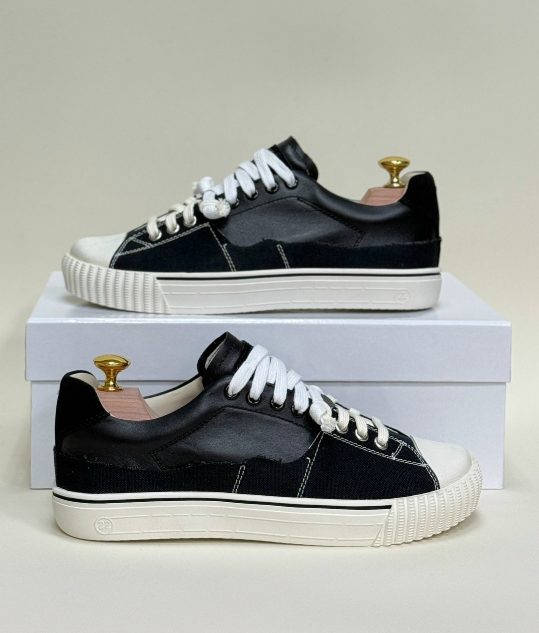 maison margiela кеды new evolution черный,,кеды maison margiela evolution,кроссовки низкие maison margiela evolution черный,замшевые кеды