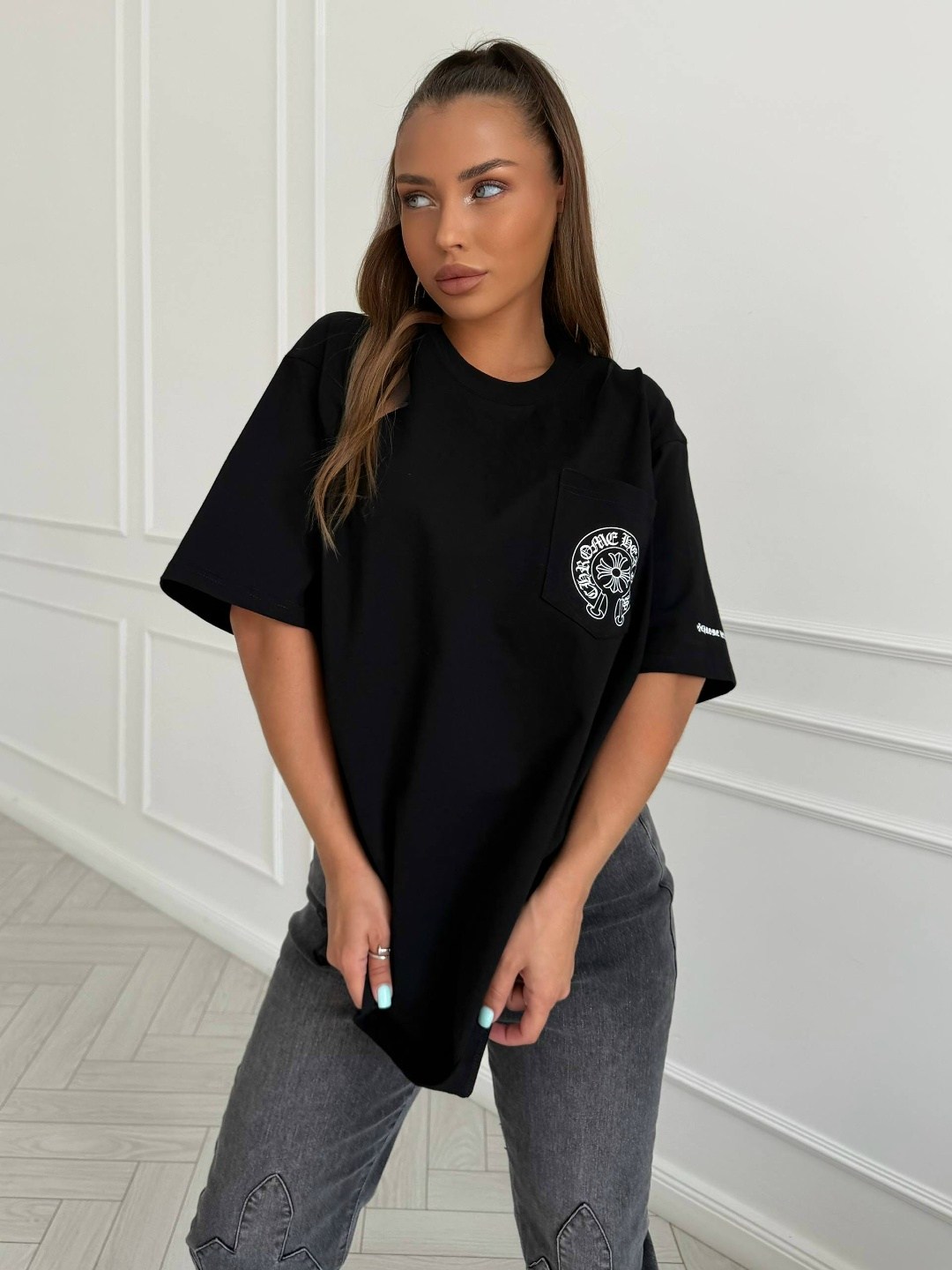 одежда в корейском стиле,джинсы с крестами мужские,джинсы chrome hearts,футболки женская