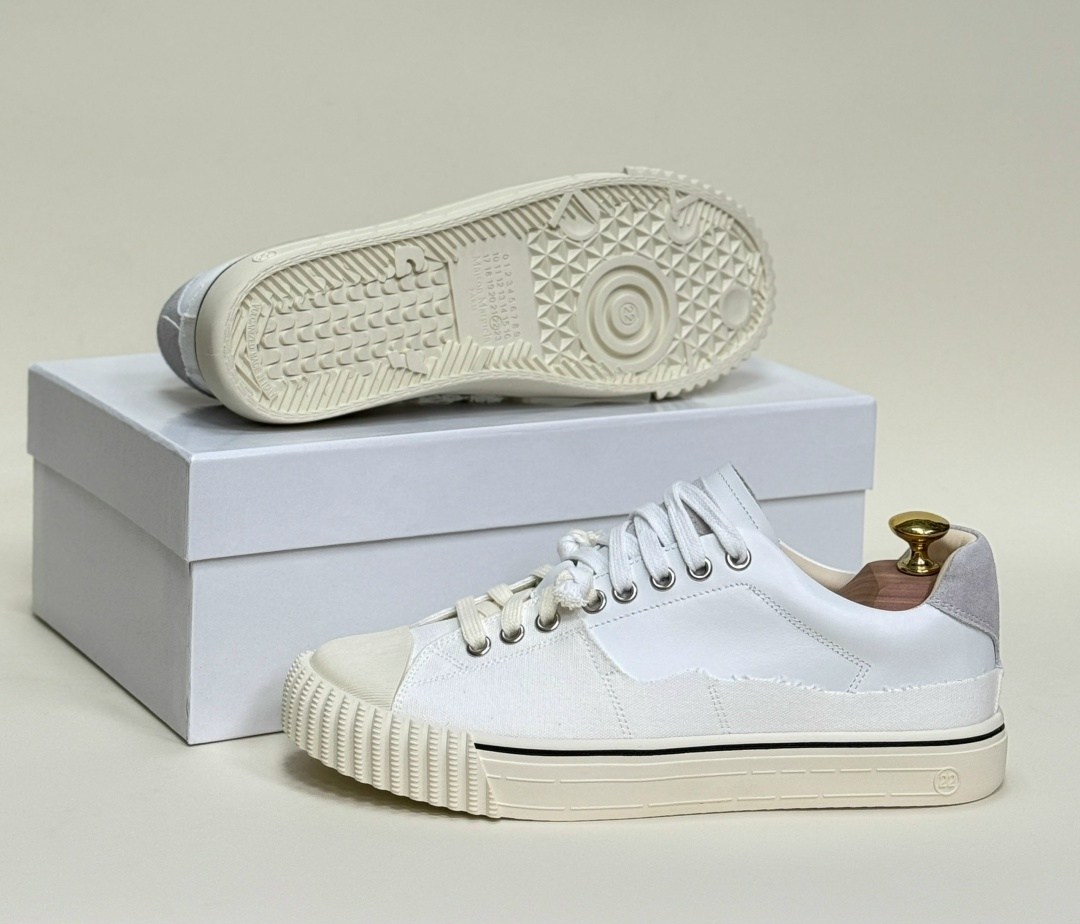 ,кеды maison margiela evolution,кроссовки низкие maison margiela new evolution белый,кеды брендовые,кеды мужские белые