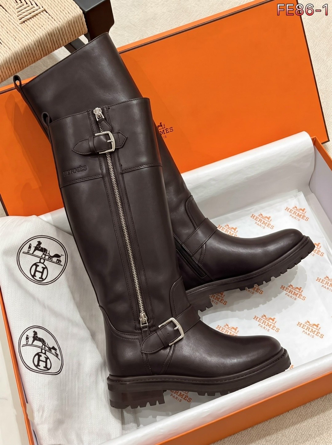 hermes черные кожаные сапоги для женщин,сапоги широкие,сапоги кожаные hermes,сапоги живанши,сапоги кожаные