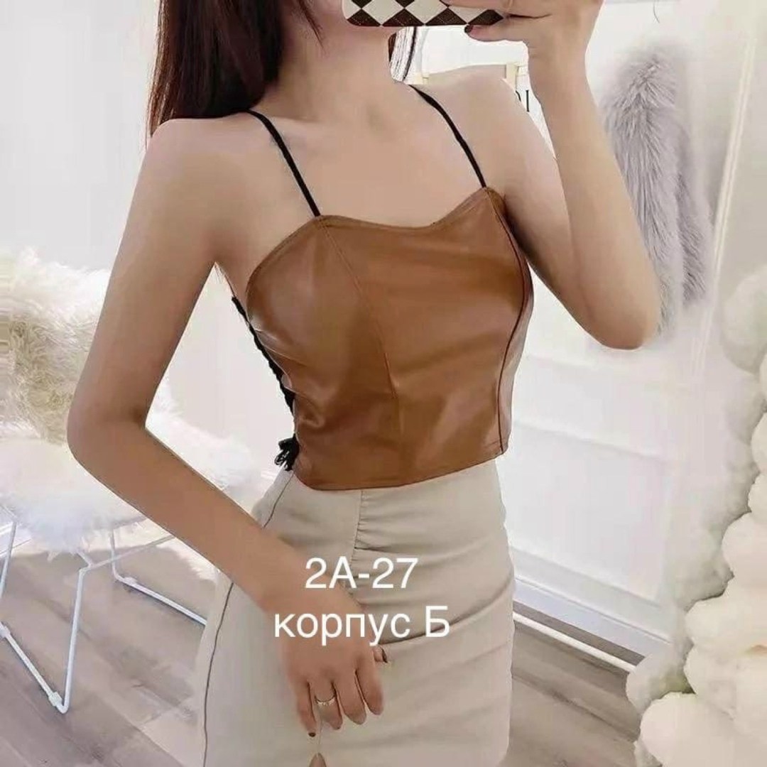 топ кожаный женский,кожаный топ бра,кожаный топ,кожаный топ на бретельках,кожаный топик