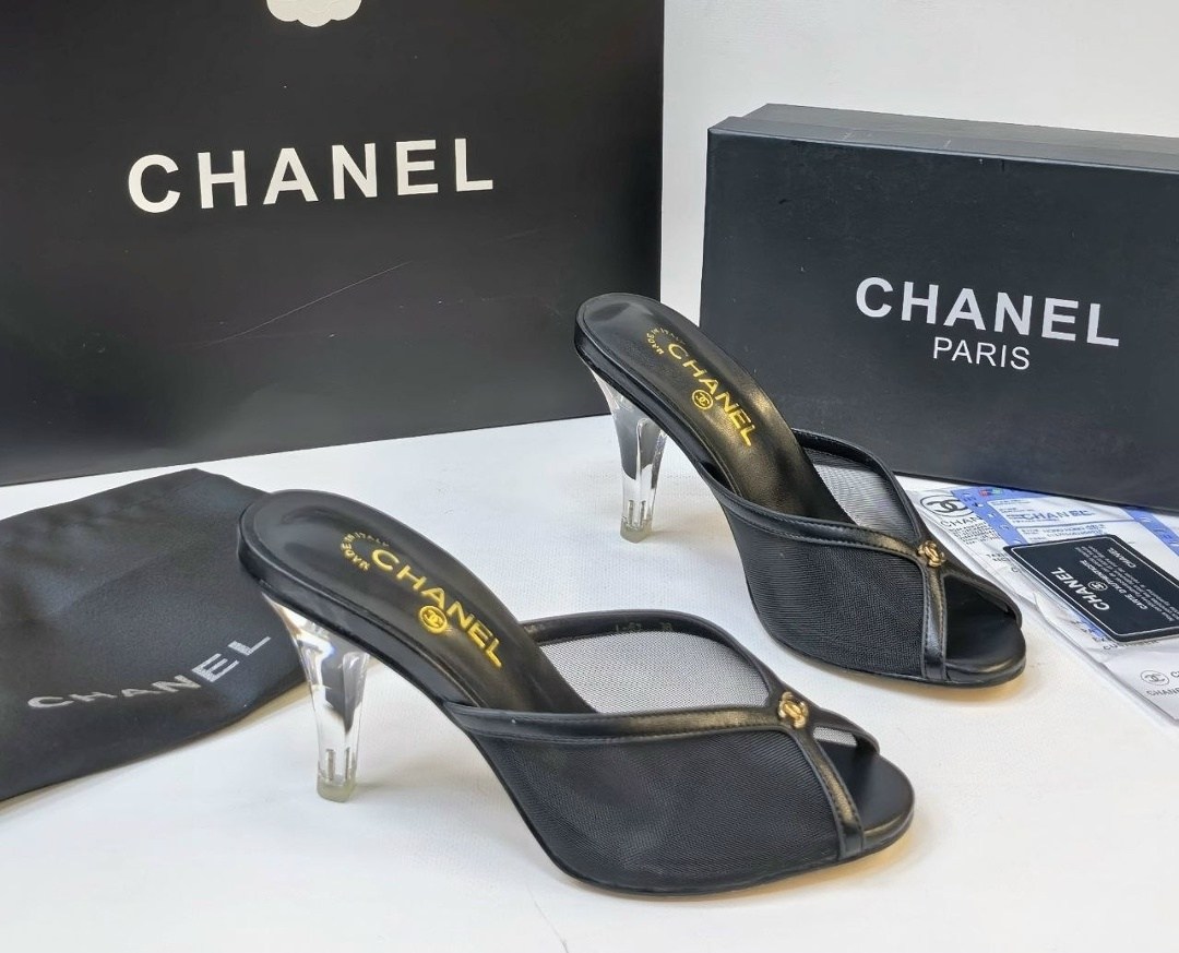 босоножки chanel,,туфли chanel,шлепанцы chanel,каблуки шанель