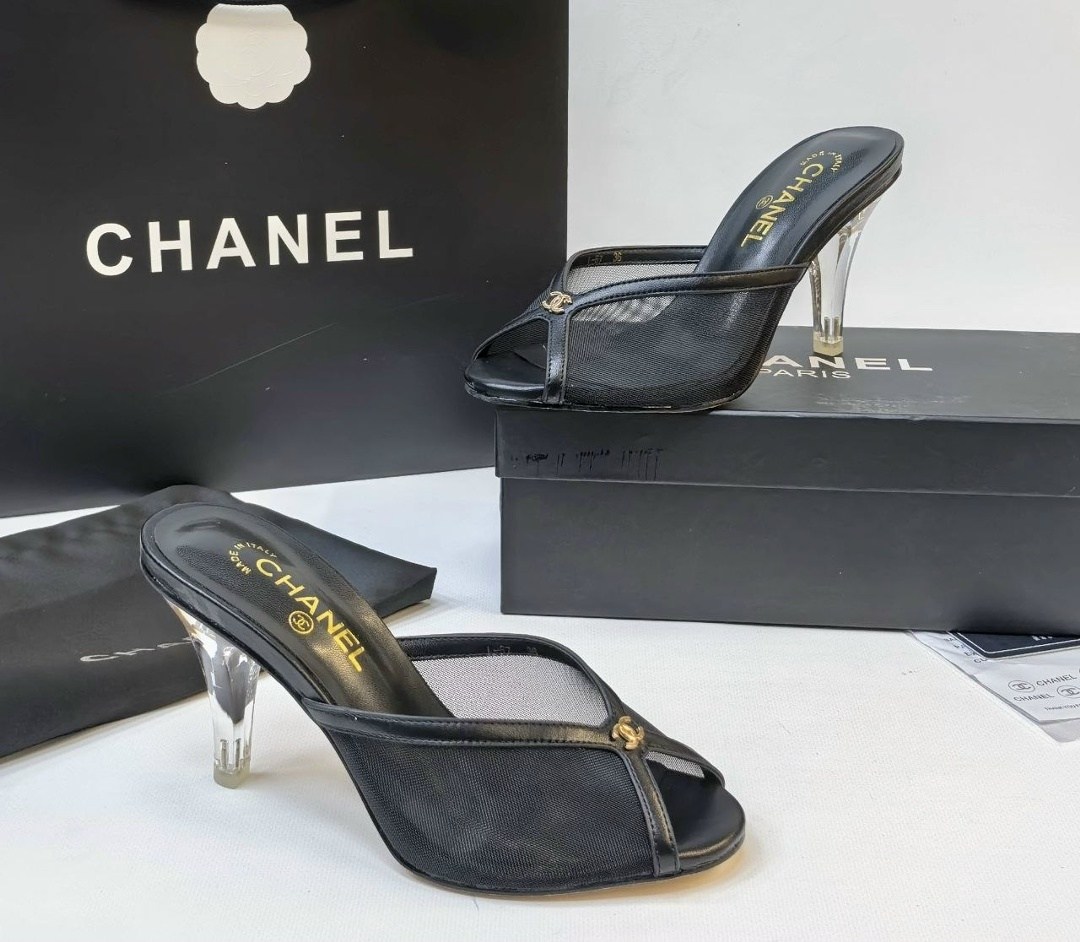 босоножки chanel,,туфли chanel,шлепанцы chanel,каблуки шанель