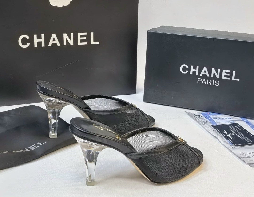 босоножки chanel,,туфли chanel,шлепанцы chanel,каблуки шанель