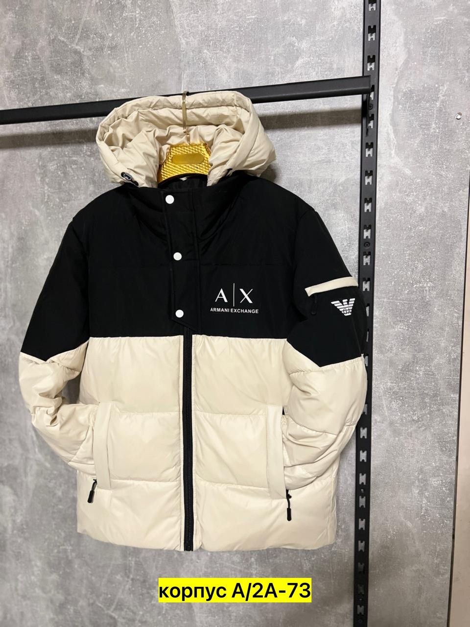 мужская зимняя куртка,куртка armani exchange с капюшоном демисезонная,куртка,куртка зимняя,зимняя куртка armani