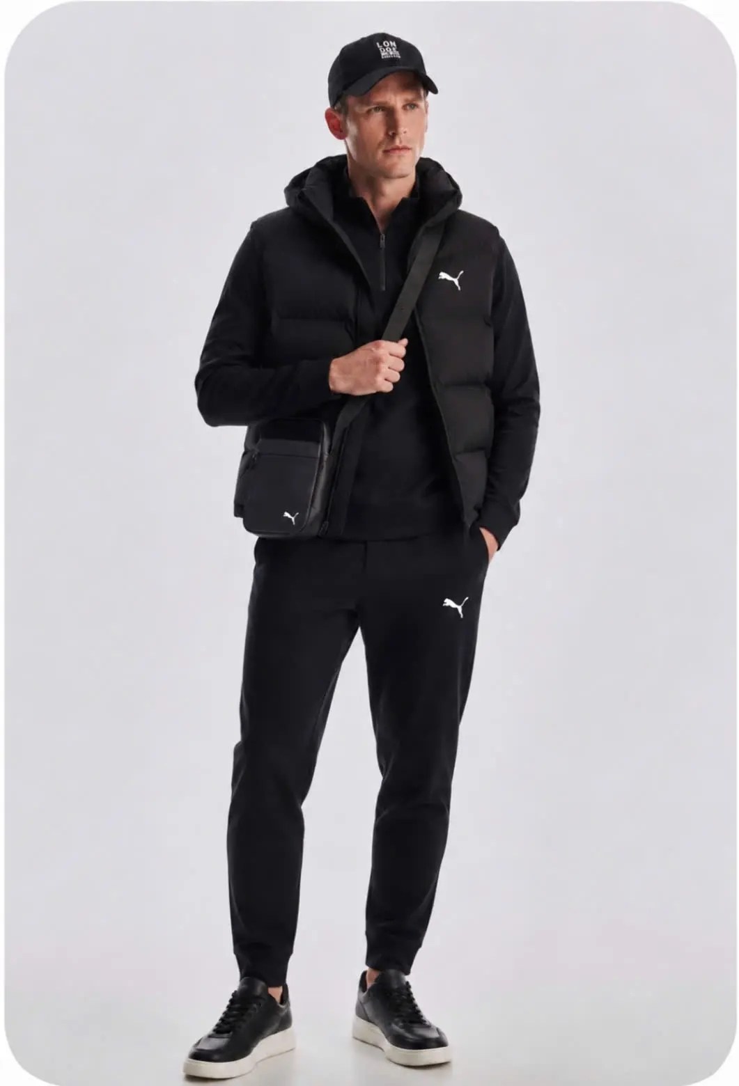 жилет утепленный puma,мужские жилеты,спортивный костюм с жилеткой пума,мужской спортивный костюм,мужская мода
